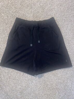 Athleta Triumph Sweat Shorts Black Organic Cotton new without tags size medium